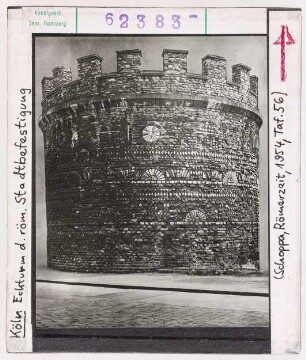 Köln: Römerturm, Eckturm der römischen Stadtbefestigung