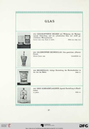 Glas (Nr. 234-266)
