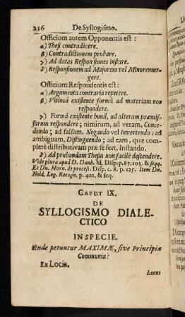 216-236, Caput IX: De Syllogismo Dialectico