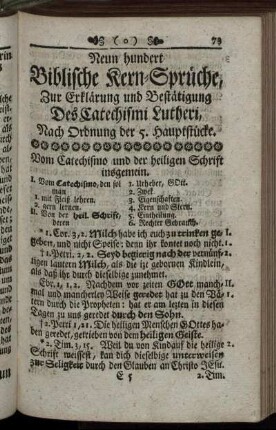 Neun hundert Biblische Kern-Sprüche, ...