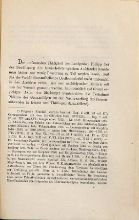 Philipp der Grossmütige im Bauernkriege : mit urkundlichen Beilagen
