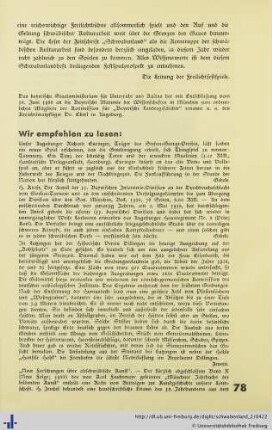 Wir empfehlen zu lesen.