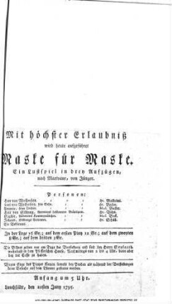 Maske für Maske