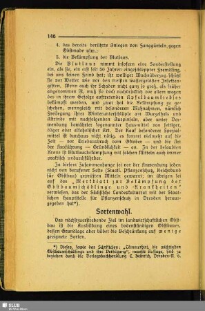 Sortenwahl