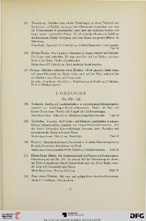 2. Geschirr (Nr. 188-192)