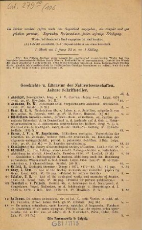 Antiquarischer Catalog, 106