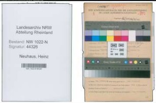 Entnazifizierung Heinz Neuhaus , geb. 30.03.1910 (Kaufmann)