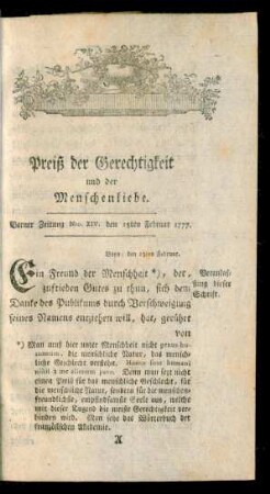 [Veranlassung zu dieser Schrift]