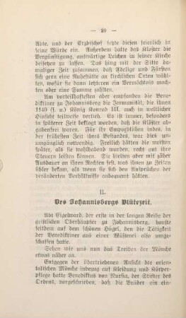 II. Des Johannisbergs Blütezeit.