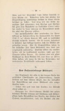 II. Des Johannisbergs Blütezeit.