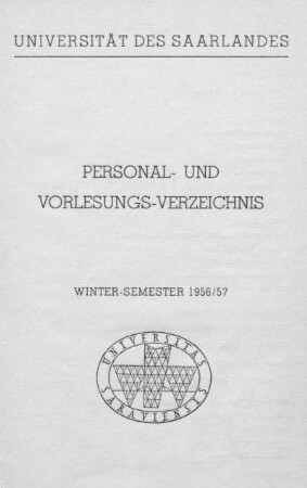 0016: WS 1956/57