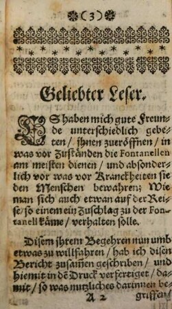 Bericht vom Nutzen und Gebrauch der Fontanellen
