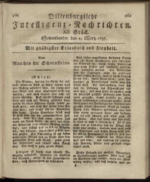 XII.Stück. Sonnabends: den 25. Merz 1797.