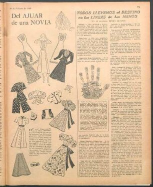 Del ajuar de una novia [Dibujos]