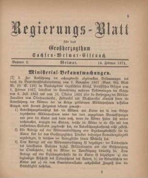 Nr. 2 : 14. Februar 1871