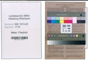 Entnazifizierung Friedrich Meier , geb. 25.09.1896 (Kaufmaennischer Angestellter)
