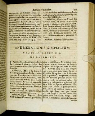 Sectio II. De Lapidibus.