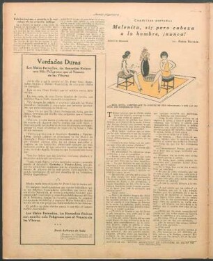 Melenita, sí; pero cabeza a lo hombre, ¡nunca! : Cuadritos porteños
