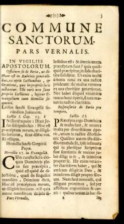 Commune Sanctorum Pars Vernalis