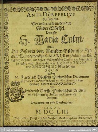 Anti-Doerffelius refutatus