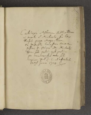 [Katalog der Bibliothek der Kartause Michaelsberg bei Mainz (Kat.II)] : Cod. hist. litt. : 4° : 30