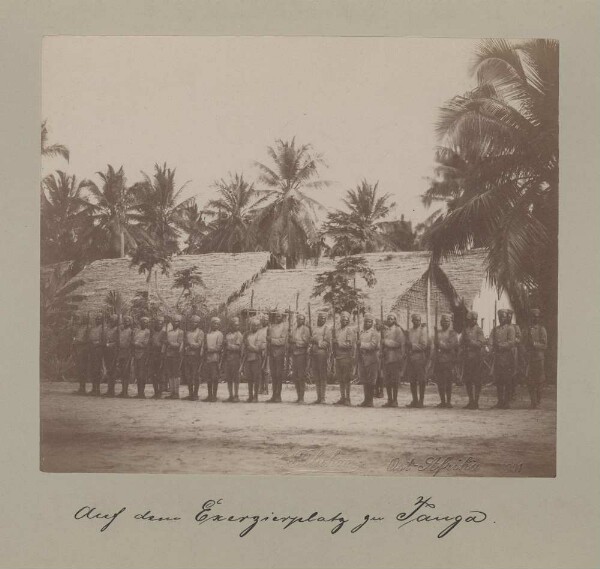 On the parade ground in Tanga