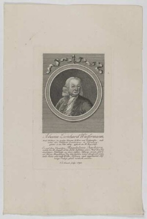 Bildnis des Johann Leonhard Wassermann