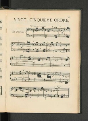 Vingt-Cinquième Ordre.