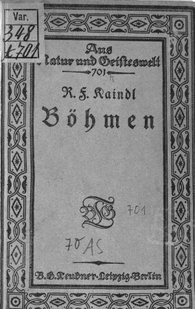 Böhmen : zur Einführung in die böhmische Frage