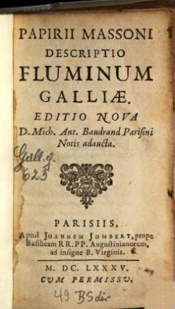 Descriptio fluminum Galliae