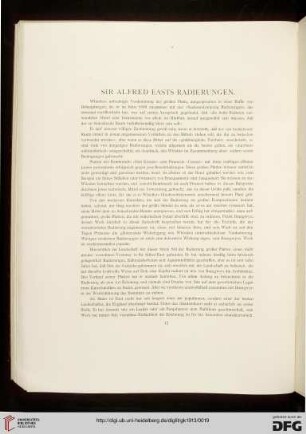 Sir Alfred Easts Radierungen