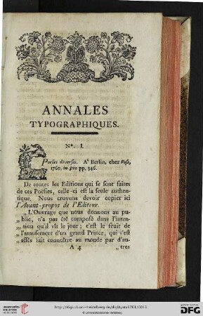 Janvier 1761