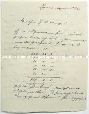 Brief an Bernhard Rostosky
