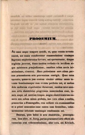 Nonnulla de partu praematuro arte provocato
