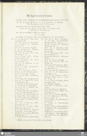 Mitgliederliste