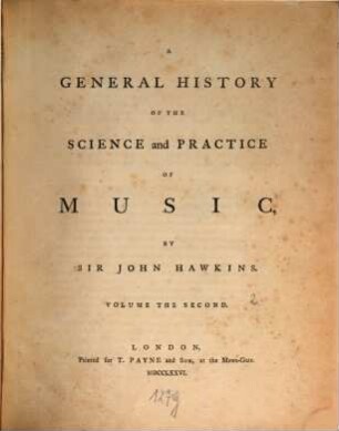 A General History Of The Science and Practice Of Music : In Five Volumes, 2