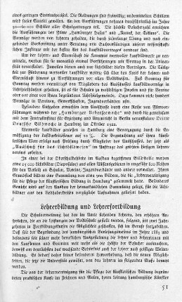 Lehrerbildung und Lehrerfortbildung