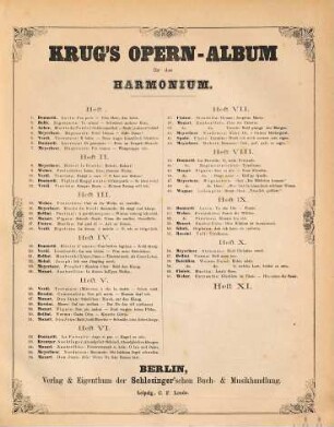 Krug's Opern-Album für das Harmonium, 5