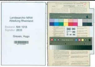 Entnazifizierung Hugo Greven , geb. 27.11.1896 (Lehrer)