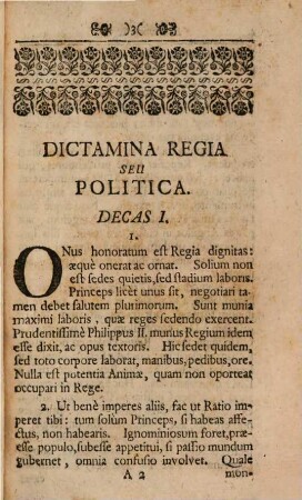 Dictamina Seu Scita Variæ Doctrinæ, Politicæ, Moralis, Stoicæ, Christianæ Et Spiritualis