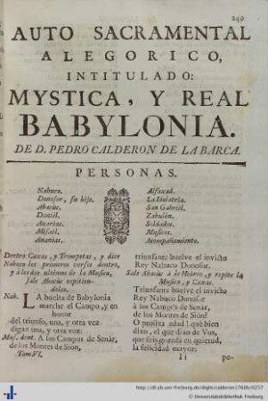 Mystica, y real Babylonia.
