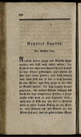 Neuntes Kapitel. Die Bosheit siegt.