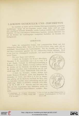 6: Laokoon-Denkmäler und -Inschriften