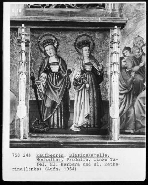 Die heilige Barbara und die heilige Katharina