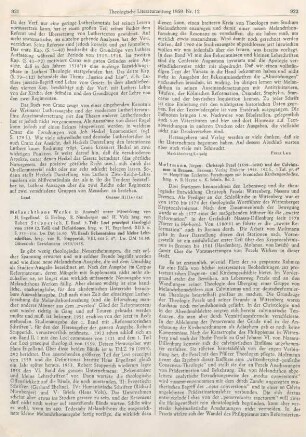 921-922 [Rezension] Melanchthon, Philipp, Melanchthons Werke in Auswahl