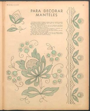 Para decorar manteles [Dibujos]