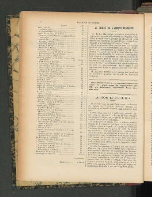 Au Comité De L'Afrique Francaise.