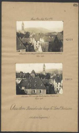 Münster mit evangelischer Kirche und dem Mönchberg