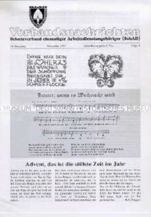 Mitteilungsblatt des Schutzverbandes ehemaliger Arbeitsdienstangehöriger (SchAD)