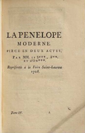 Le Théâtre De La Foire Ou L'Opéra Comique, 4